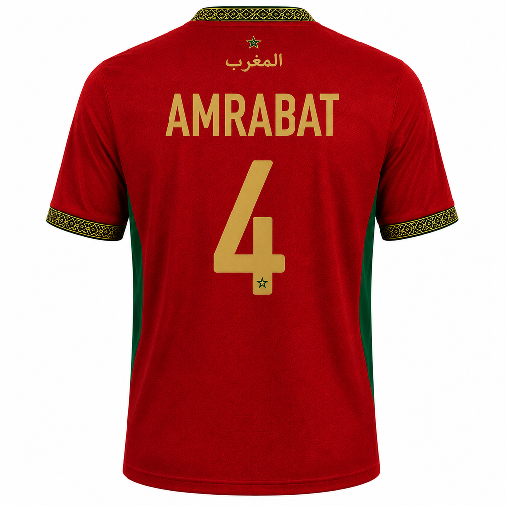Marokko Thuisshirt WK 2026 - AMRABAT