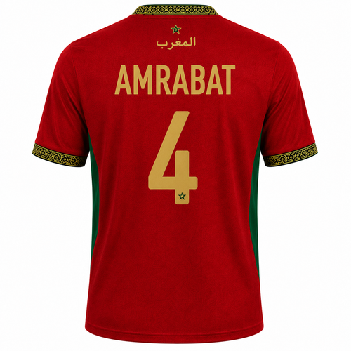 Marokko Thuisshirt WK 2026 - AMRABAT