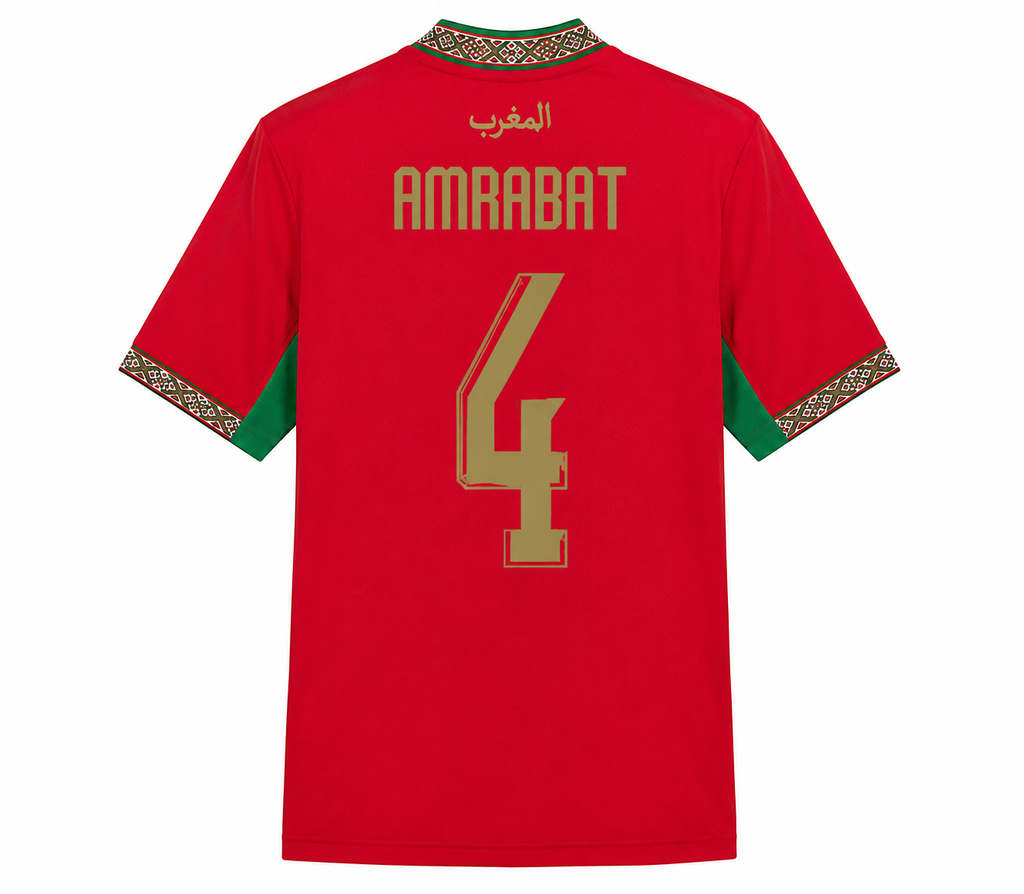 Marokko Thuisshirt WK 2026 - AMRABAT